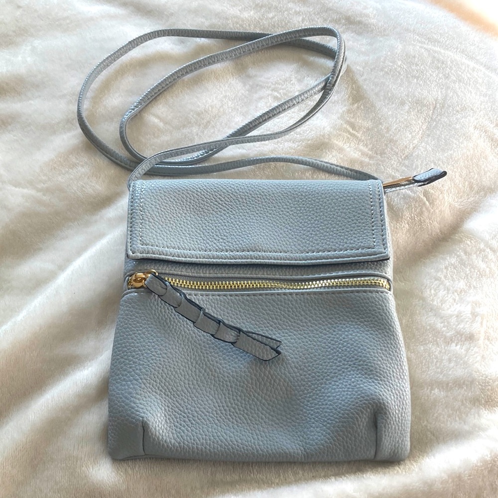 Elegant Blue Crossbody Bag